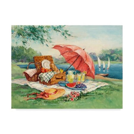 Barbara Mock ' Summer Picnic' Canvas Art,14x19